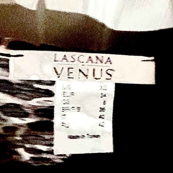 Lascana Venus half Animal Print half Black Maxi Criss Cross Bust & Elastic Waist - Picture 11 of 11